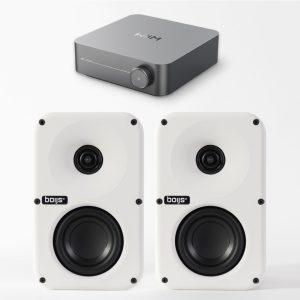 Half Four, pari + WiiM Amp verkkovahvistin